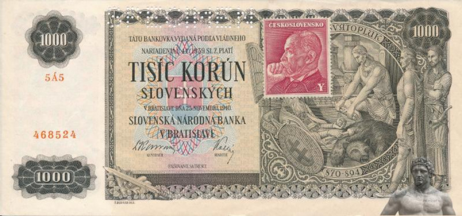 bankovka tisícikorunová bankovka