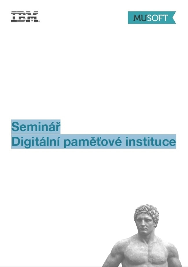 brožura Seminář Digitální paměťové instituce