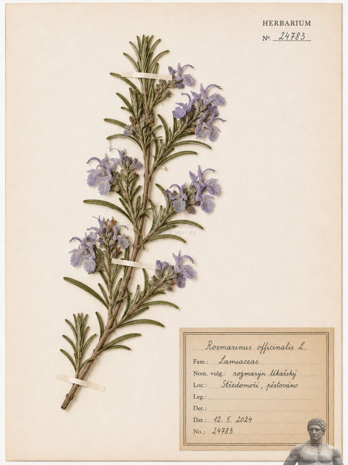 Rosmarinus officinalis (rozmarýn lékařský)